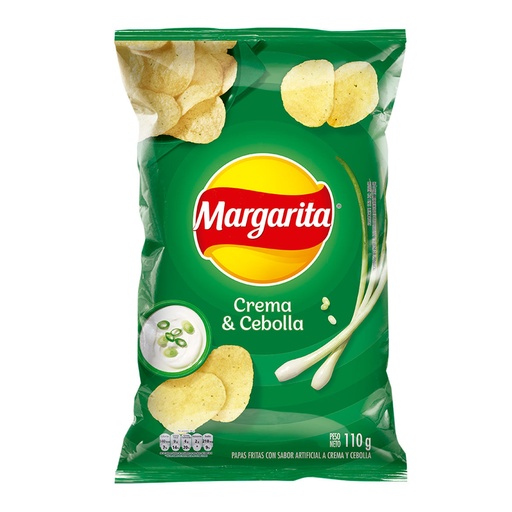 [EC9208] PAPAS MARGARITA CREMA CEBOLLA 110G