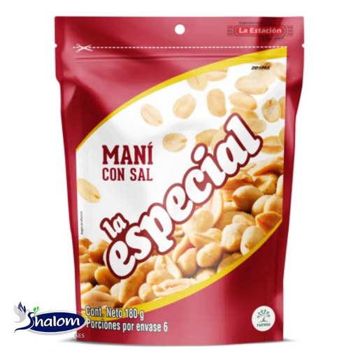 [EC2943] MANI SALADO LA ESPECIAL X180GR - UNIDAD