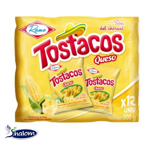 [EC4095] TOSTACO QUESO X30GR - PAQUETE X 12