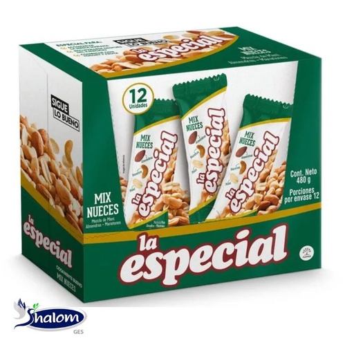 [EC2941] MANI MIX NUECES LA ESPECIAL X40GR - CAJA X 12