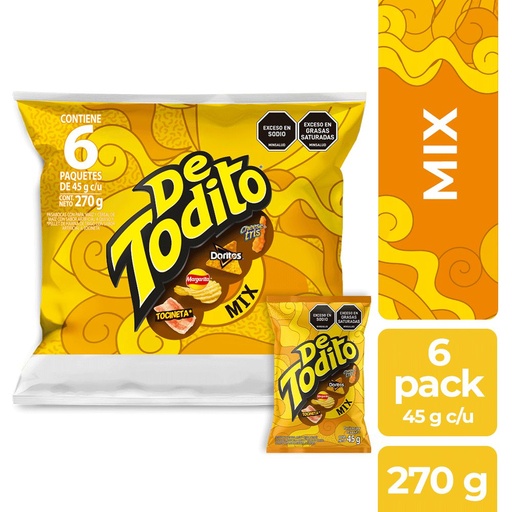 [EC2968] DETODITO MIX 45G X6 - BOLSA