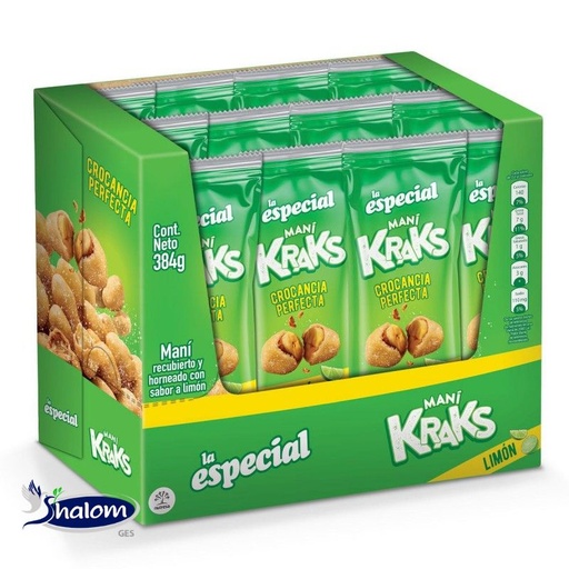 [EC6838] Mani La Especial Kraks Limon 12Und*32Gr