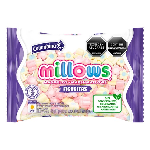 [EC1088] Masmelos Millows Margarita 145Gr *12p