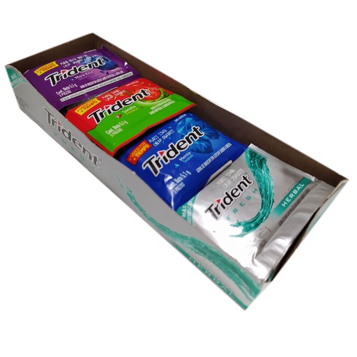 [EC1092] CHICLE GRANDE TRIDENT X10.2GR (EMPAQUE DE 6 PASTILLAS CON SABORES SURTIDOS)