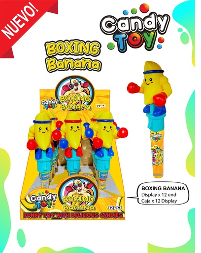 [EC] CANDY TOY BOXING BANANA - 12 UND