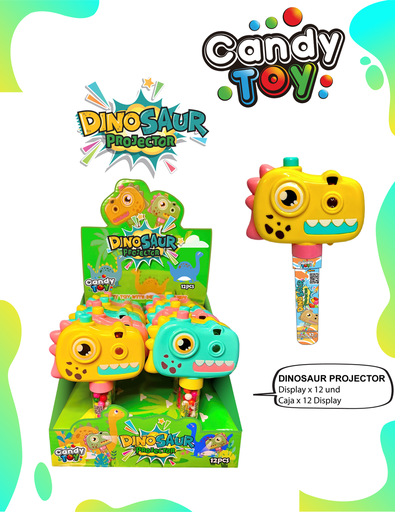 [EC] CANDY TOY DINOSAUR PROJECTOR - 12 UND