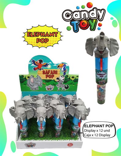 [EC] CANDY TOY ELEPHANT POP - 1 UND