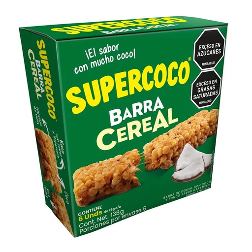 [EC1250] Supercoco Barra Cereal 23G X6U