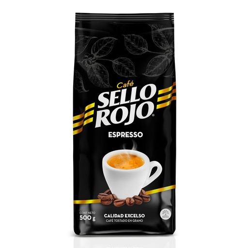 [EC1393] Cafe Sello Rojo Espresso Grano 500G Bolsa