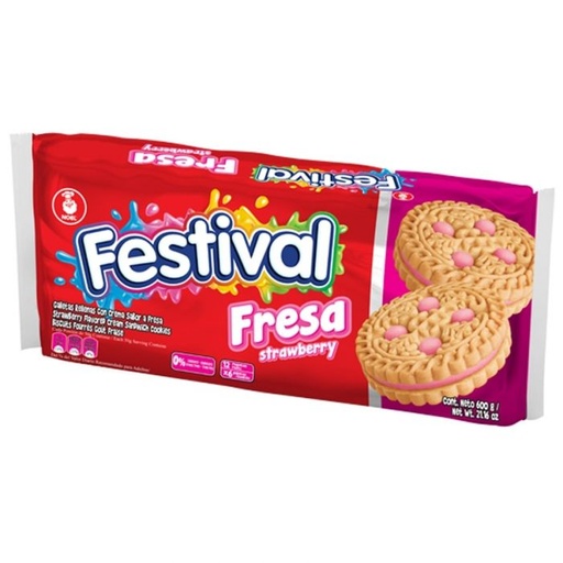 [EC1409] Galletas Festival Fresa Bs.  12X6