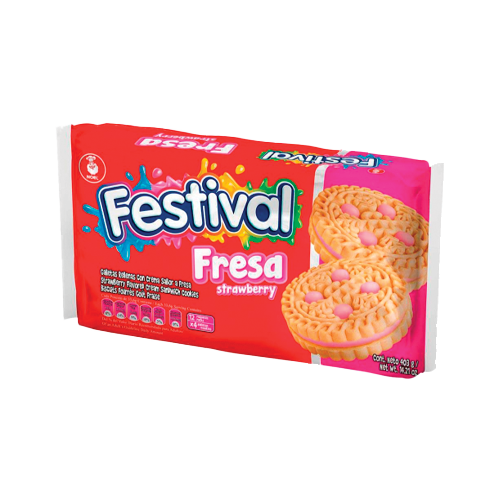 [EC1414] Galletas Festival Fresa  Bs. 12X4