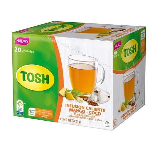 [EC1470] Infusión Tosh Mango Coco 24G 20Sob 20Un