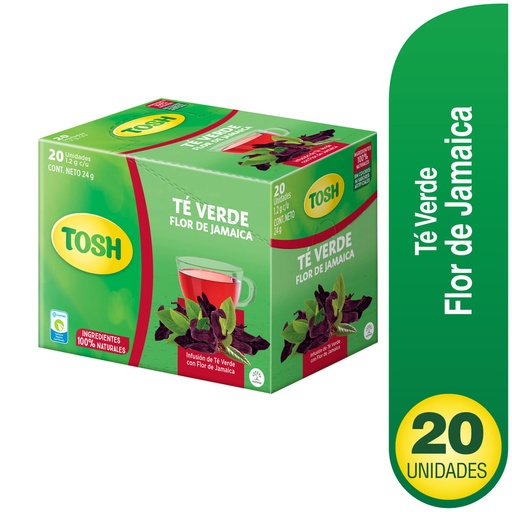 [EC1517] Infusión Tosh Verde Flor de jamaica 20Sob 20Un