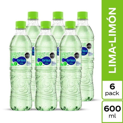[EC1541] BRISA LIMA LIMON 600 ML * 6 UNDS