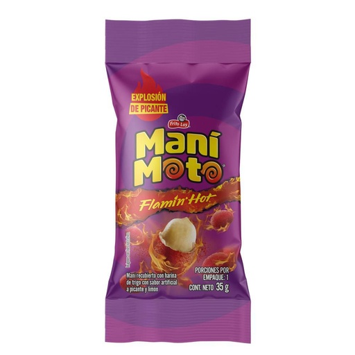 [EC1638] MANI MOTO FLAMIN HOT 35G X 12 - CAJA